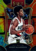 2023 Panini Select #324 Scoot Henderson Tie-Dye Prizm Basketball Card