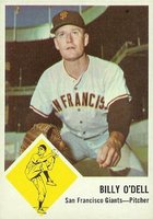 1963 Fleer #66 Billy O'Dell Baseball Card