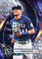 2022 Bowman Platinum #41 Julio Rodriguez Ice Foilboard Baseball Card
