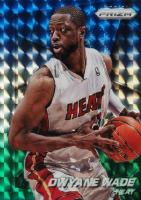 2014 Panini Prizm #141 Dwyane Wade Blue & Green Mosaic Prizm Basketball Card