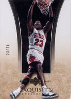 2004 Upper Deck Exquisite Collection  #4 Michael Jordan Platinum Basketball Card