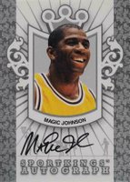 2007 SportKings Autographs #A-MJ Magic Johnson Silver Basketball Card