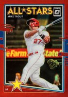 2020 Panini Donruss Optic #197 Mike Trout Red Baseball Card