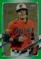 2021 Topps Chrome #63 Ryan Mountcastle Green Refractor Baseball Card