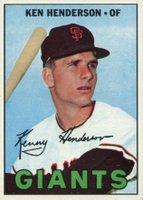 1967 Topps #383 Ken Henderson Baseball Card