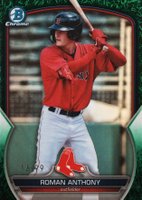 2023 Bowman Draft #BDC112 Roman Anthony Chrome-Green Grass Baseball Card