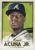 2018 Topps Gallery #140 Ronald Acuna Jr. Private Issue Baseball Card