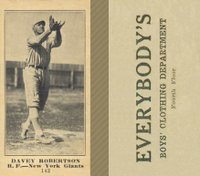 1916 Everybody's #143 Davey Robertson Baseball Card