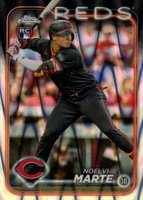2024 Topps Chrome #177 Noelvi Marte Raywave Baseball Card