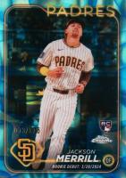 2024 Topps Chrome Update #USC57 Jackson Merrill Aqua/Blue Lava Lamp Baseball Card