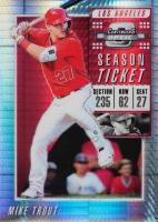 2019 Panini Chronicles Contenders Optic Season Ticket #8 Mike Trout Hyper Baseball Card