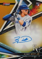 2022 Bowman's Best Best of 2022 Autographs #B22BW Bobby Witt Jr. Gold Refractor Baseball Card