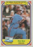 1984 Drake's #27 Pete Rose Baseball Card