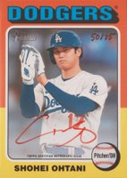 2024 Topps Heritage Real One Autographs #ROASO Shohei Ohtani Red Ink Baseball Card
