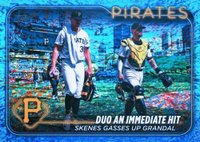 2024 Topps Update #US160 Paul Skenes/Yasmani Grandal Blue Holo Foilboard Baseball Card