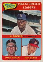 1965 Topps #11 A.L. Strikeout Leaders Baseball Card