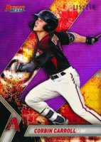 2019 Bowman's Best Top Prospects #TP-11 Corbin Carroll Purple Refractor Baseball Card
