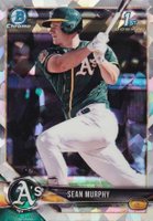 2018 Bowman Prospects Chrome #58 Sean Murphy Atomic Refractor Baseball Card