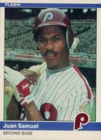 1984 Fleer #47 Juan Samuel Baseball Card
