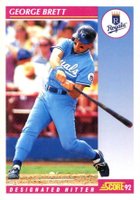 1992 Score #650 George Brett Baseball Card