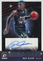 2021 Panini Donruss Optic Retro Series Signatures #RSRAL Ray Allen Basketball Card