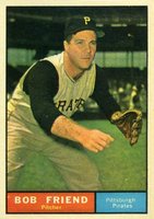 1961 Topps #270 Bob Friend Baseball Card
