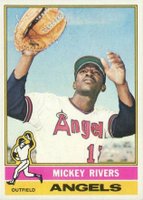 1976 Topps #85 Mickey Rivers Baseball Card