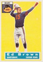 1956 Topps #23 Ed Brown Football Card