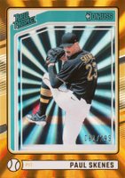 2024 Panini Donruss #131 Paul Skenes Orange Laser Baseball Card