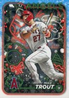 2024 Topps Holiday #H27 Mike Trout Baseball Card