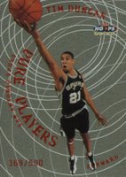 1999 Hoops Pure Players #1 Tim Duncan Basketball Card