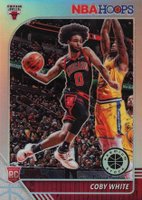 2019 Panini Hoops Premium Stock #204 Coby White Silver Prizm Basketball Card