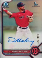 2022 Bowman Chrome Prospect Autographs #CPADMY Daniel Mcelveny Refractor Baseball Card