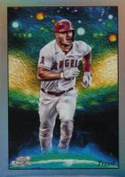 2023 Topps Cosmic Chrome Stars in the Night #3 Mike Trout Baseball Card