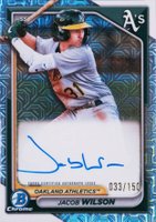 2024 Bowman Chrome Prospect Autographs #CPAJWI Jacob Wilson Hta Choice Refractor Baseball Card