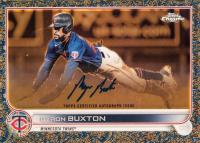 2022 Topps Gilded Collection Topps Chrome Gold Etch Autographs #BB Byron Buxton Blue Baseball Card