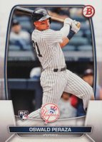 2023 Bowman #70 Oswald Peraza Baseball Card
