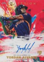 2020 Topps Inception Rookies & Emerging Stars Autographs #YA Yordan Alvarez Red Baseball Card