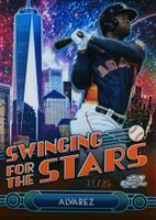 2024 Topps Chrome Swinging for the Stars #STS15 Yordan Alvarez Orange Refractor Baseball Card