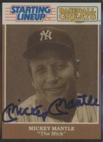 1989 Starting Lineup Baseball Greats # Mickey Mantle Baseball Card