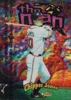 1998 Finest the Man #TM4 Chipper Jones Refractor w/Coating Baseball Card