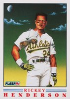 1991 Fleer Pro-Vision #2 Rickey Henderson Factory Set Baseball Card