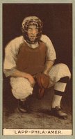 1912 Brown Backgrounds Red Cycle #98 Jack Lapp Baseball Card