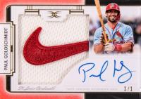 2024 Topps Definitive Collection Autograph Relics Collection #ARCPG Paul Goldschmidt Red Majestic 1/1 Baseball Card