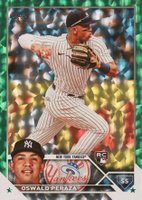 2023 Topps #94 Oswald Peraza Green Foil Baseball Card