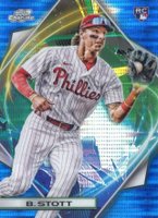 2022 Topps Cosmic Chrome #17 Bryson Stott Blue Moon Refractor Baseball Card