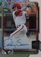 2015 Bowman Chrome Draft Pick Autograph #BCADS Dansby Swanson Refractor Baseball Card