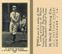 1916 Weil Baking Co. #192 Owen Wilson Baseball Card