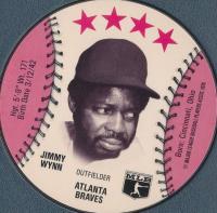 1976 Isaly's Sweet William Disc # Jimmy Wynn Baseball Card