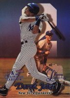 1999 Flair Showcase Legacy Collection #22M Derek Jeter Row 2-Masterpiece 1/1 Baseball Card
